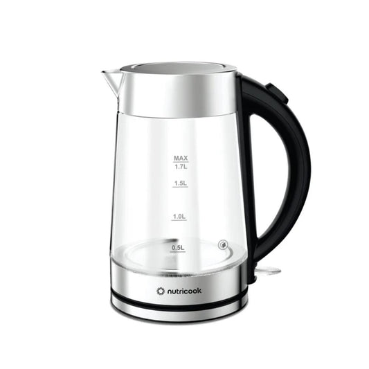 Nutricook Electric Glass Kettle 1.7L, Double-Wall, Heavy-Duty Design, Elite Durability, NC-GK100