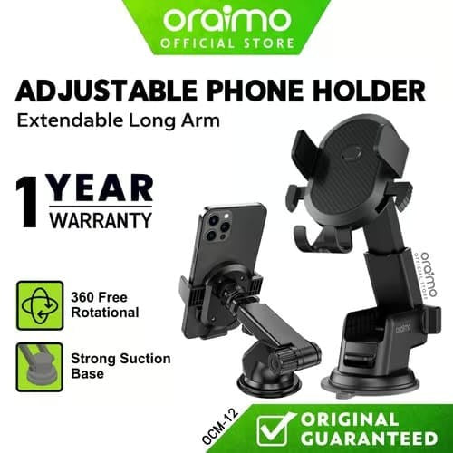 Oraimo, Car Phone Holder Ocm-12 Extreme Flexibility Solid Grips Silicon Protection