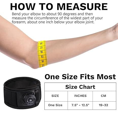 OrthoLife, Elbow Brace For Men & Women, Elbow Brace For Tendonitis And Tennis Elbow And Golfer'S Elbow, Adjustable Elbow Strap