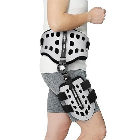 OrthoLife, Abduction Hip Brace,Post Op Rom Hip Stabilizer Brace Joint Protection Fixation Device, Hip Strap Stabilizer Hip Orthosis Support Brace For Joint Sciatica Pain Relief Women Men Universal