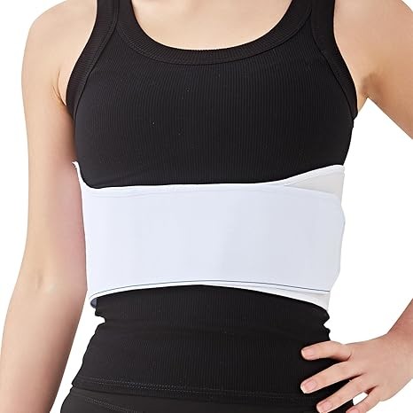 OrthoLife, Rib Chest Injury Abdominal Binder Belt Brace Broken Compression Wrap Brace Breast Belt Elastic Supports For Cracked Bruised, Intercostal Muscle Strain