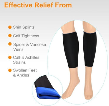 OrthoLife, Shin Compression Sleeve - Leg Compression Sleeve For Shin Splint Relief, Recovery, Running