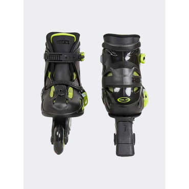 Roces, Orlando III Unisex Adjustable Skating Roller Skates BlackLime, Available in Different Sizes