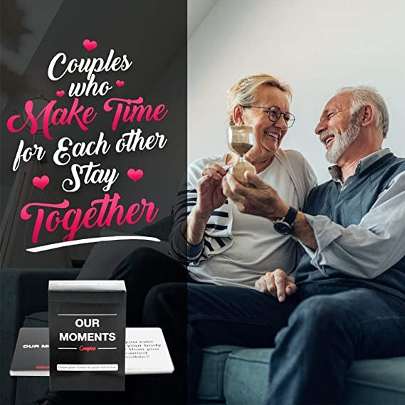 OUR MOMENTS Couples: 100 Conversation Starters for Great Relationships - Fun Conversation Cards Game for Couples