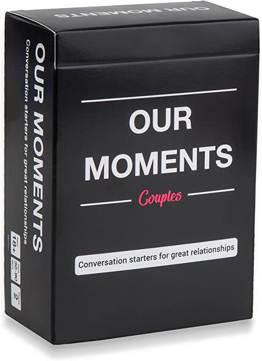 OUR MOMENTS Couples: 100 Conversation Starters for Great Relationships - Fun Conversation Cards Game for Couples