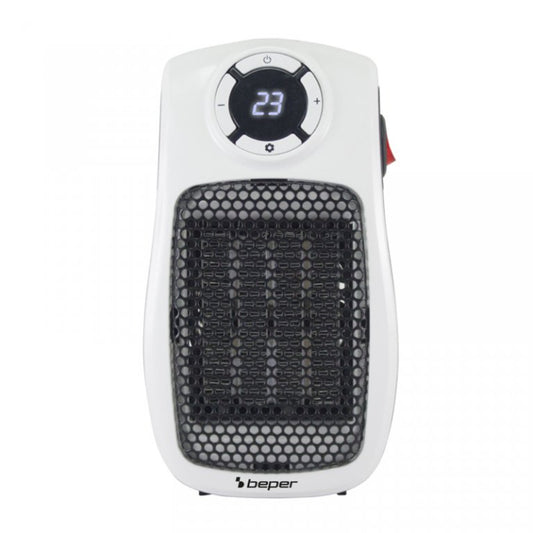 Beper Mini Ceramic Fan Heater, 500W/1000W, Safe Auto-Off, P203TER350