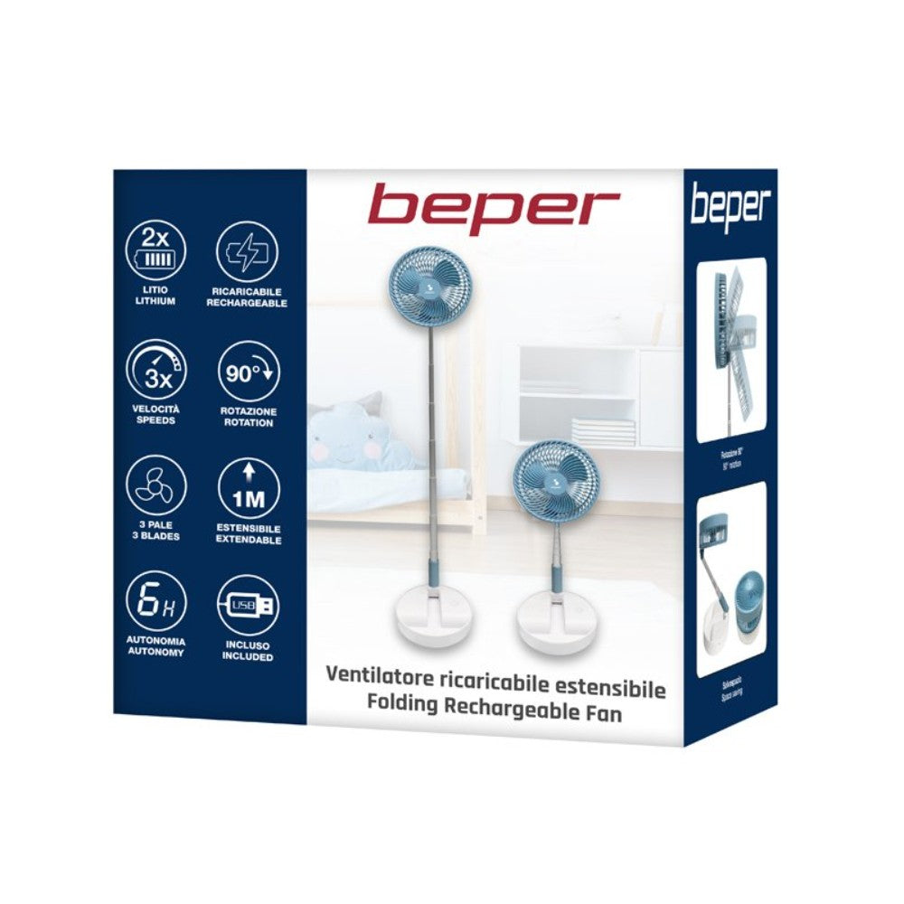Beper, Extendable Rechargeable Fan, P206VEN450