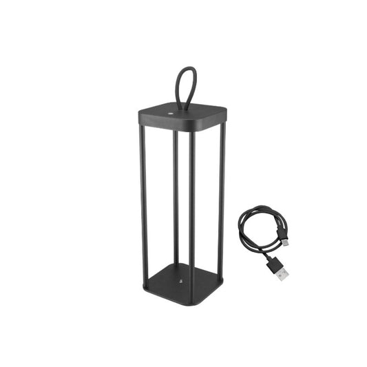 Beper Rechargeable LED Lantern For Outdoor And Indoor, Use, 25 Warm Light LEDs, USB Type-C Included Battery Life Up To 12 Hours, Black, P207ILI100