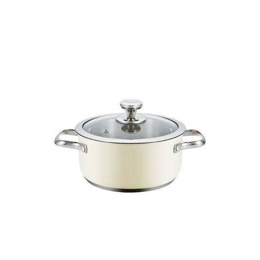 Haeger Stainless Steel Pot Pastel Pot 16H – Diameter 16cm, Stainless Steel, PA-16H.005A