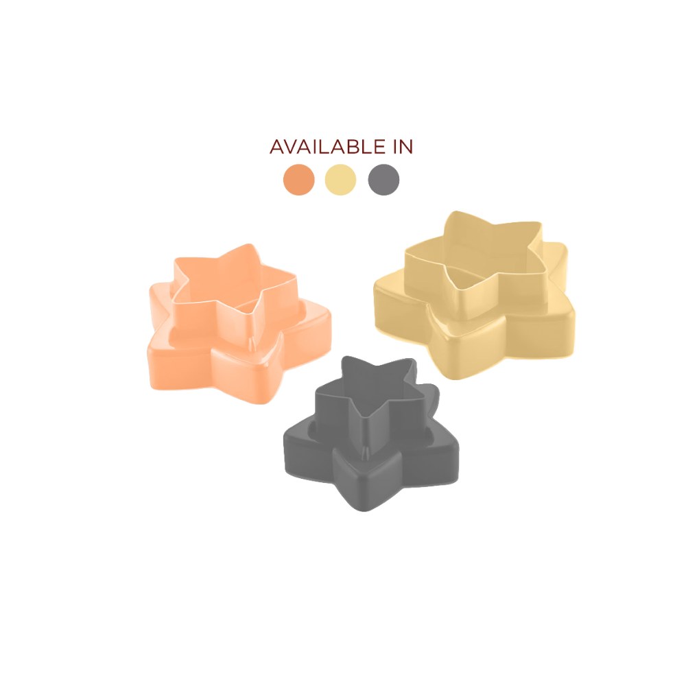 Sunplast, Star Cookie Cutters (Availalble in Orange / Yellow / Grey), PD-3304