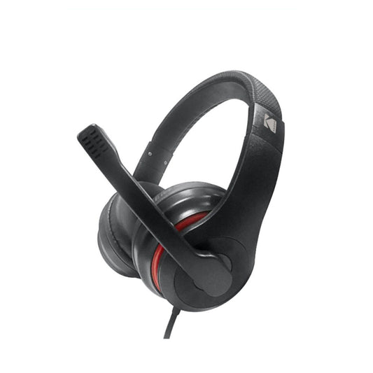 Kodak, Wired Headphone With Adjustable Microphone Volume Control USB 1.2m Cable - PHD706