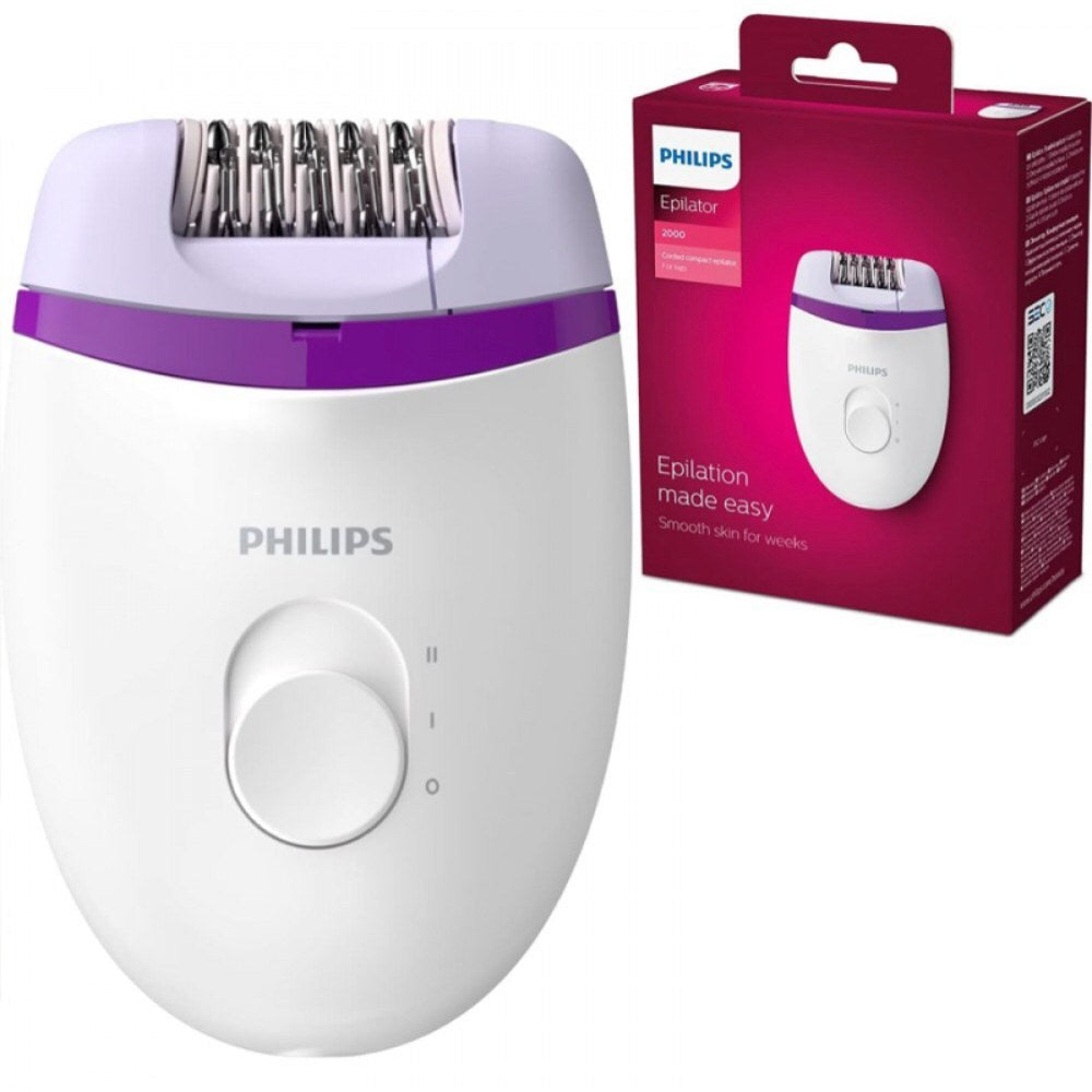 Philips, Compact Epilator Corded Use, Ergonomic Handle (Philips Official Warranty)