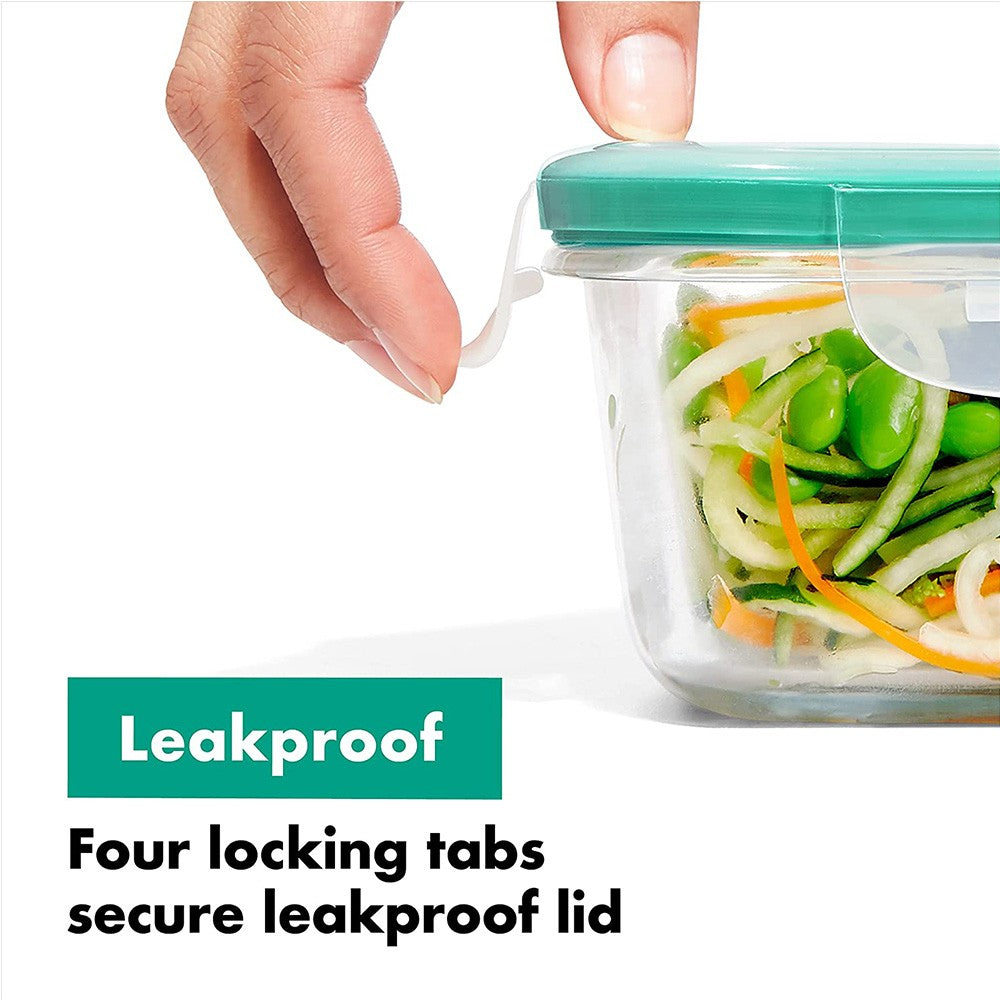 Phoenix, Smart Seal Glass Food Container Set Of 3 Pcs, Available in Different Sizes