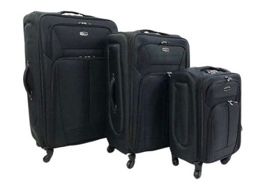 Pilot, Travel Suitcase Soft Cover 4 Wheels Luggage 3 Size Travel Bags, Available in Different Colors