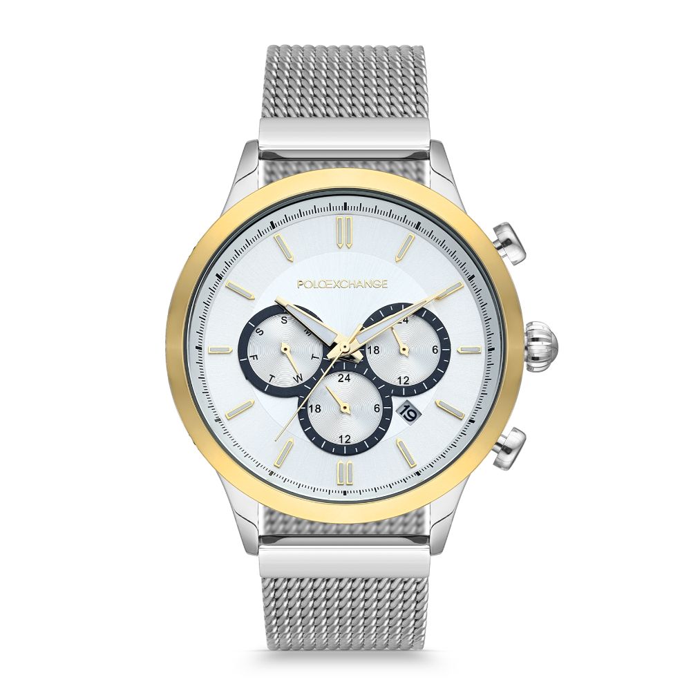 Polo Exchange, Men Stainless Steel Watch