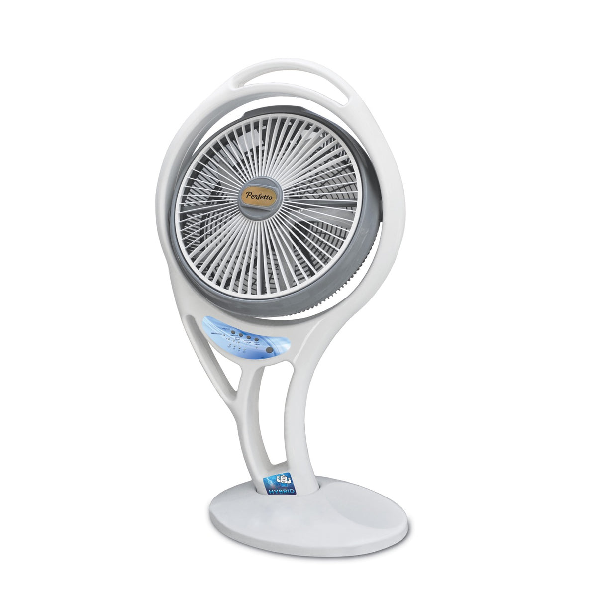 Perfetto, Hybrid Fan 20-Inch Rechargeable Ac/Dd 12V, Timer, 3 Speeds, Movable Base, Prf2220