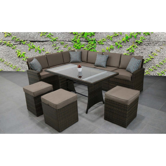 KC, Australia, Corner 255X200X65Cm, Table 150X80X75Cm, Pouffe 45X45X50Cm, Ptr-108254
