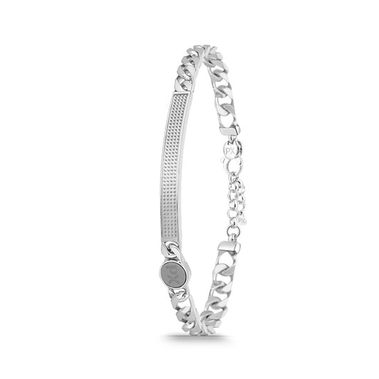 Polo Exchange, Man Silver Bracelet