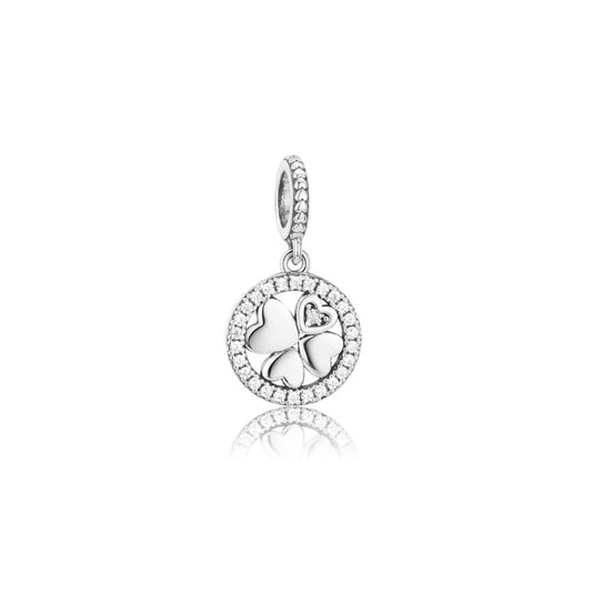 Polo Exchange, Woman Jewelries, Sterling Silver & White Cubic Zirconia Charm