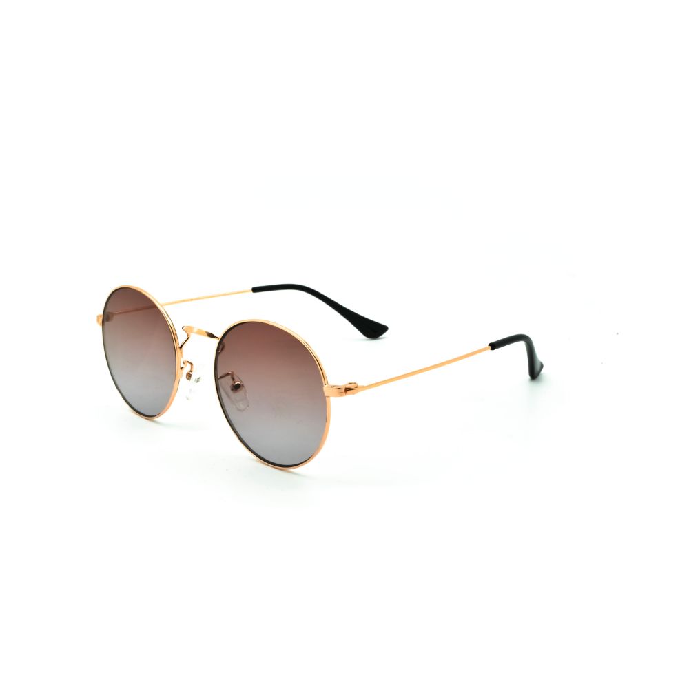 Polo Exchange, Unisex Sunglasses, Pink Lenses, Rose Gold Frame, Rose Gold Temple.