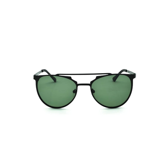 Polo Exchange, Unisex Sunglasses, Green Lenses, Black Frame, Black Temple.