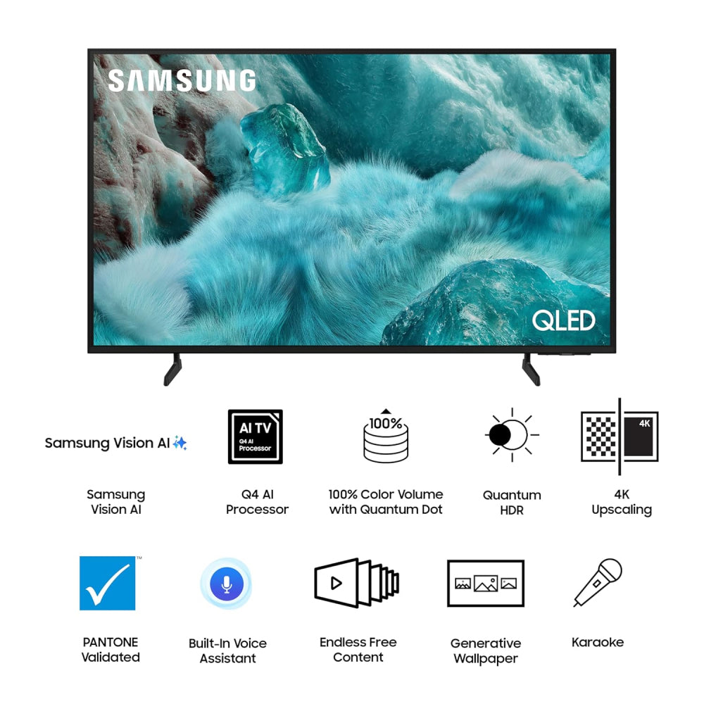 Samsung 85-Inch QLED Q7F 4K AI Smart TV, QA85Q7FAAUXTW