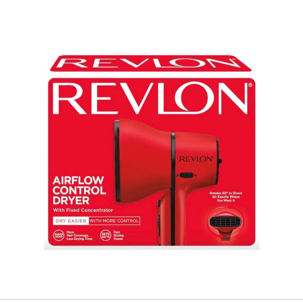 Revlon, Hair Dryer 2000W Airflow Control, Rotating Head + Diffuser