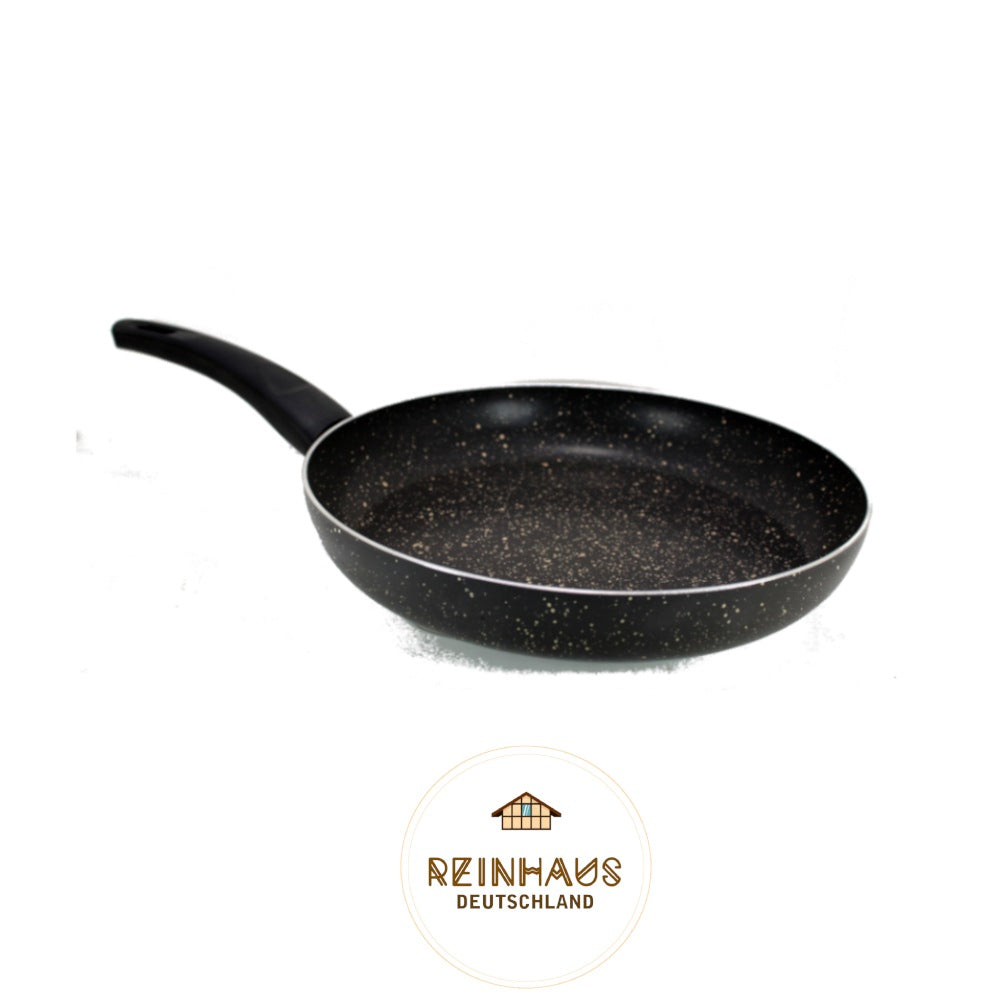 Reinhaus, Grey Aluminium Non Stick, Teflon Granite Outside and Inside 24 cm Granite Frypan Without Lid Color Grey