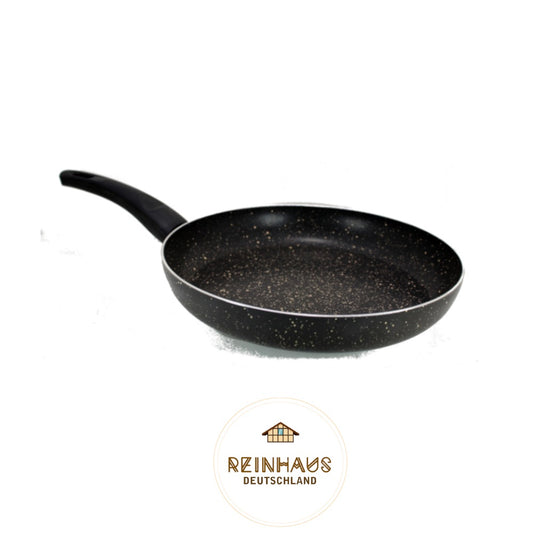 Reinhaus, Grey Aluminium Non Stick, Teflon Granite Outside and Inside 24 cm Granite Frypan Without Lid Color Grey