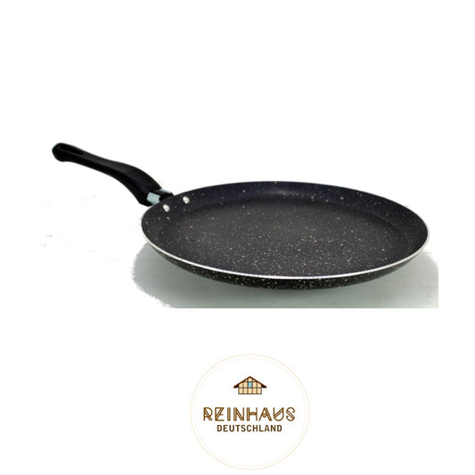 Reinhaus, Grey Aluminium Non Stick, Teflon Granite Outside and Inside 24 cm Crepe Pan Color Grey