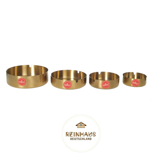 Reinhaus, Stainless Steel Ashtray Gold 14Cm