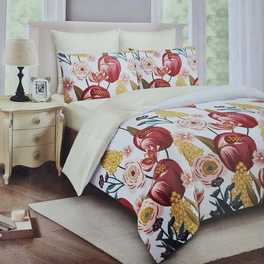 Comfy, Home B.S.S Double Ply 205x205, Red + Yellow Po-5914, RZLN-110143RY