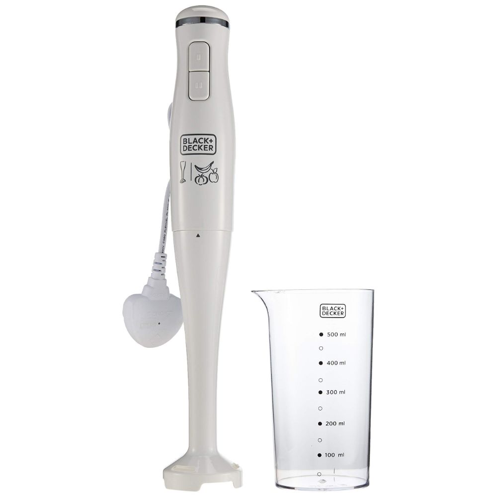 Black & Decker, 300W 2 Speed Stick Hand Blender With Beaker