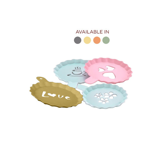 Sunplast, Mini Cooking Set Cappuccino Stencil Set (Availabe in Grey / Yellow / Orange / Green), SC-2340