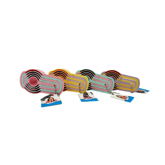 Sunplast, Wow Measuring Set 5Pcs (Avaialble in Pink&Blue / Yellow&Purple / Blue&Pink / Purple& Yellow), SC-4012