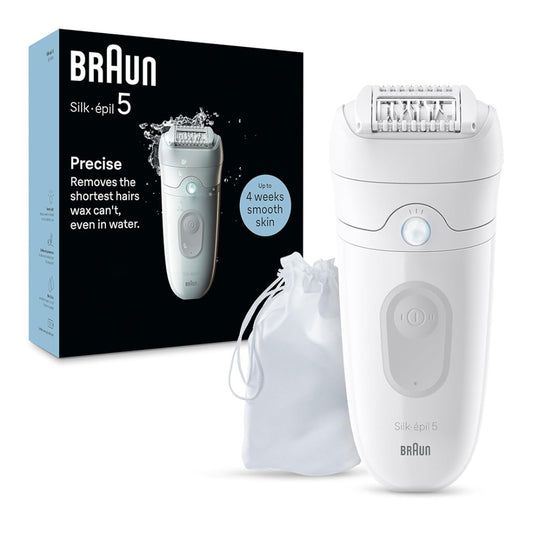 Braun, Epilator Silk-?pil 5, Hair Removal Device, Women Shaver & Trimmer, Wet And Dry, Includes Skin Contact Cap, Se5011