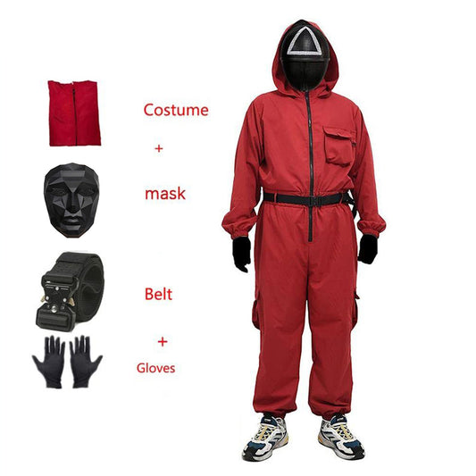 Cool Gift, Squid Game Kids Costume With Gloves & Belt, Available in Different Sizes