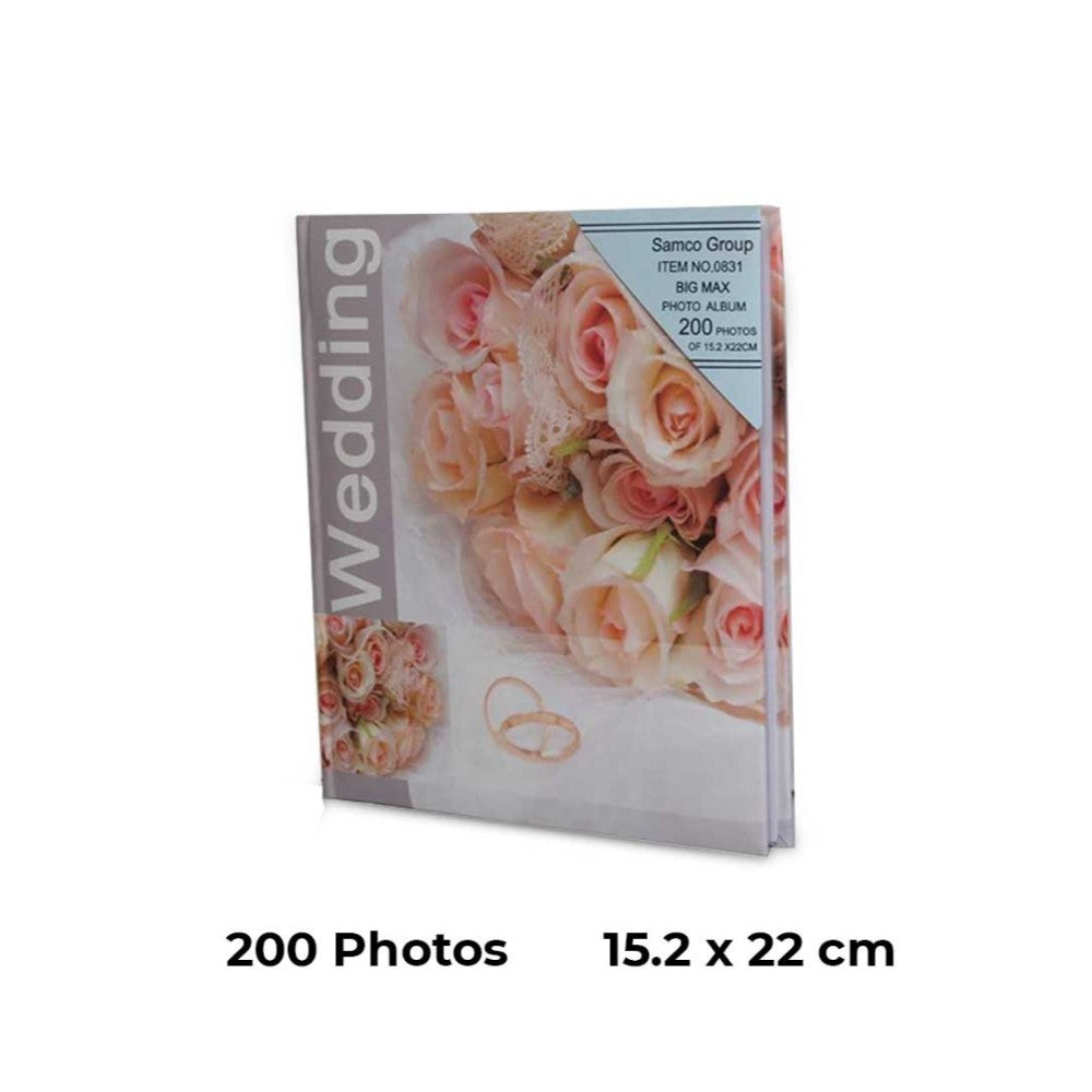 Wedding Album 200 Pictures (Photo Size 15.2 x 22cm)