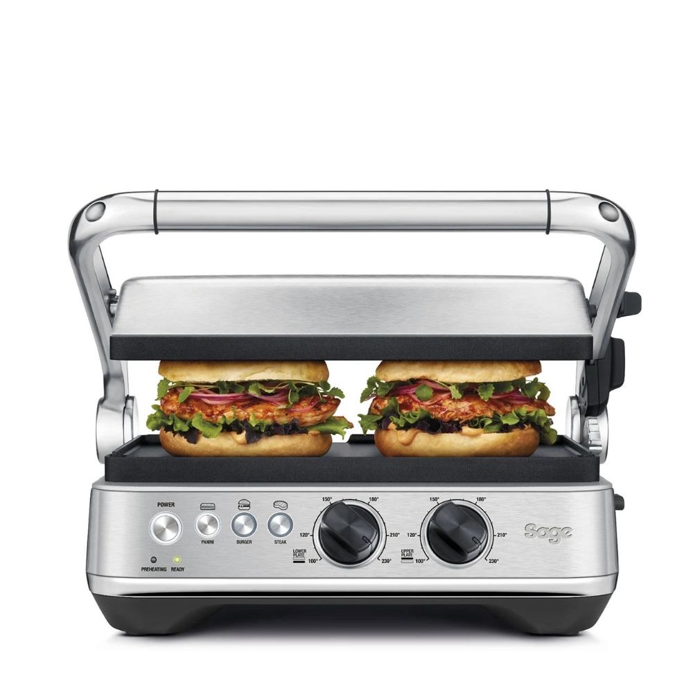 Sage, The BBQ Press & Grill, Brushed Stainless Steel