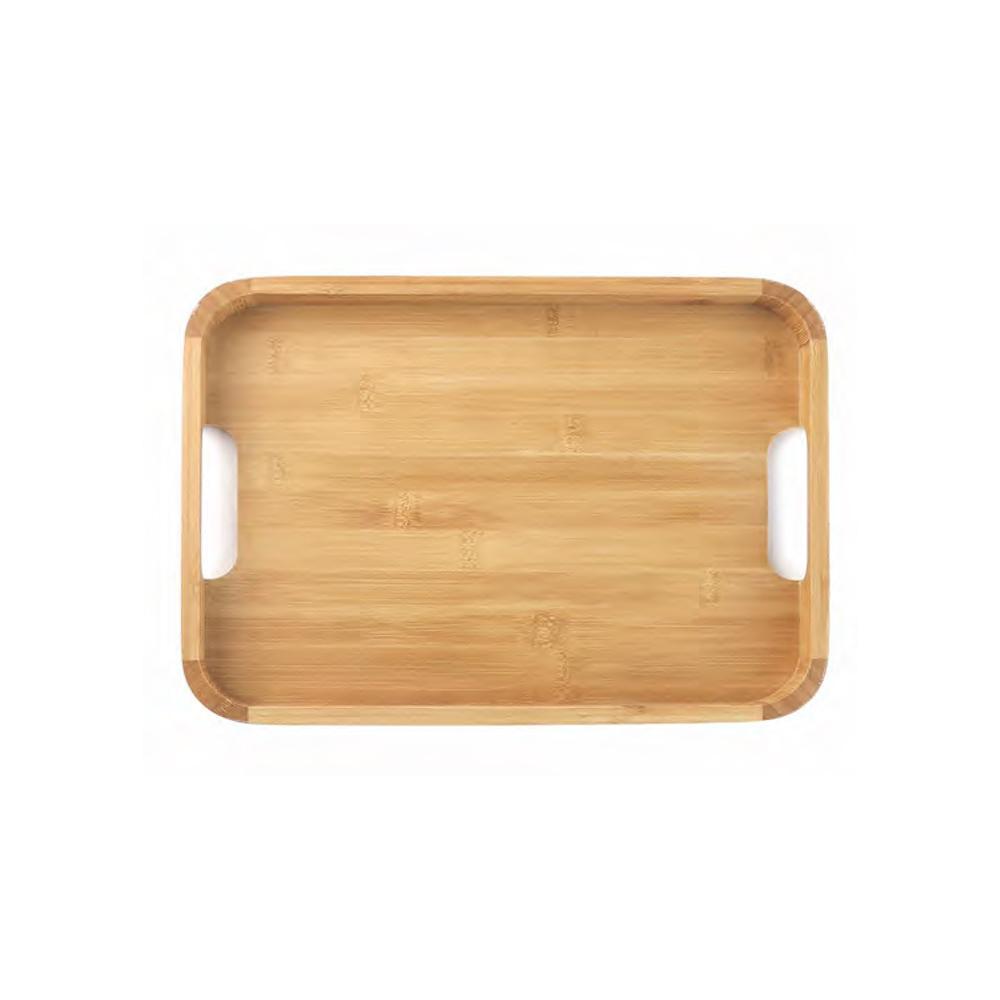 Tessie - Jessie Rectangular Bamboo Serving Tray – Blue Frame, SK-9072