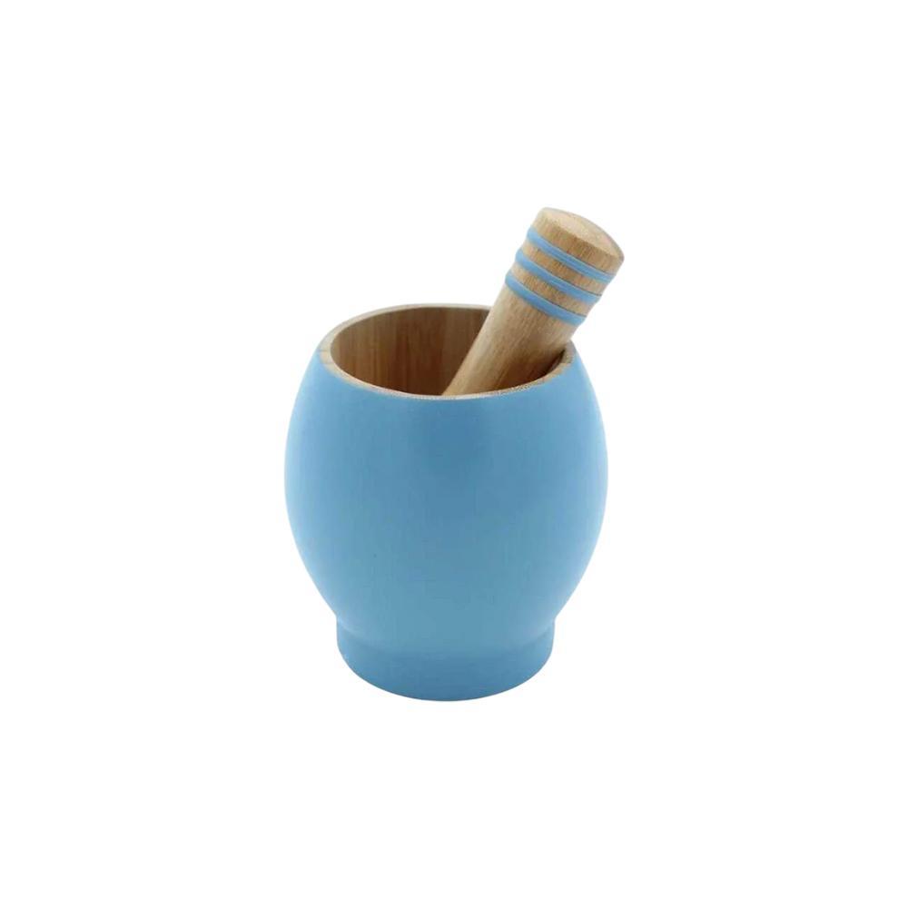 Tessie - Jessie Bamboo Mortar - Pestle Set – Blue, SK-9324