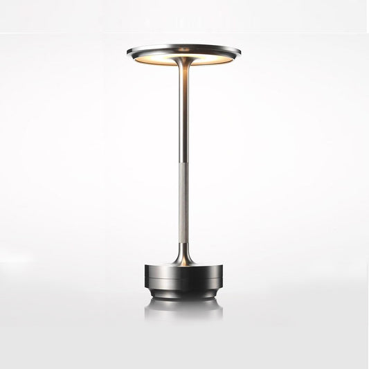 Premium Silver LED Table Lamp 28 cm - Elegant Ambient Illumination, SK195149