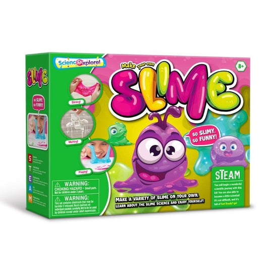 Science Explore, Make Your Own Slime/ Glow In The Dark Slime/ Crystal Growing Kit