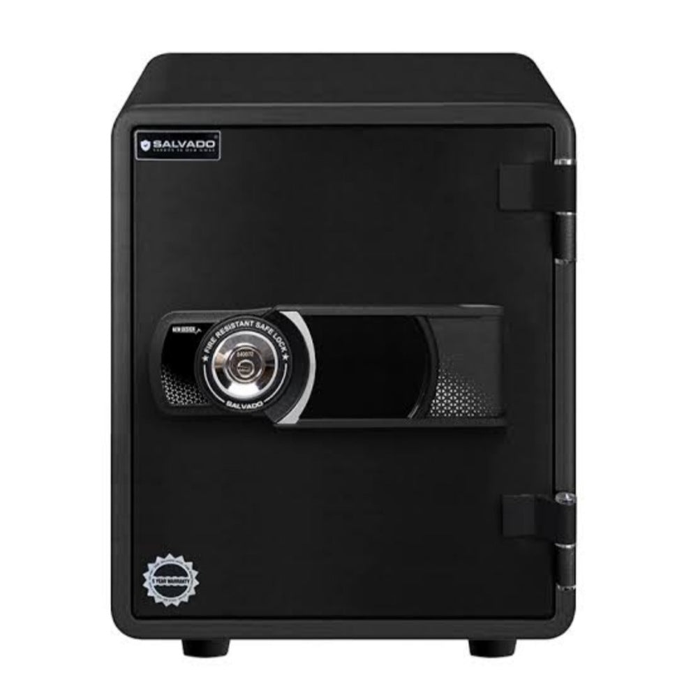 Salvado, Black Fire Safe Digital + Key, 75KG 5 Years Warranty