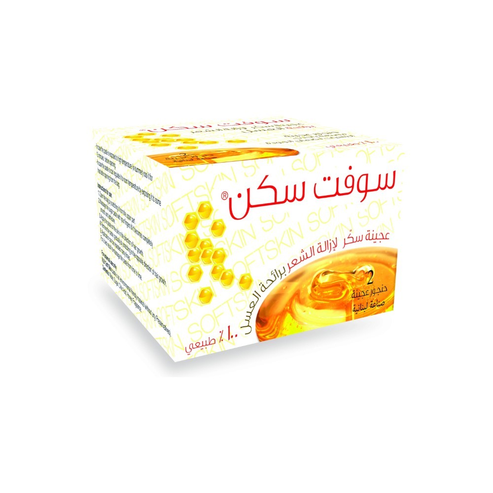Soft Skin, Sugar Paste 40G*2 In Box Honey