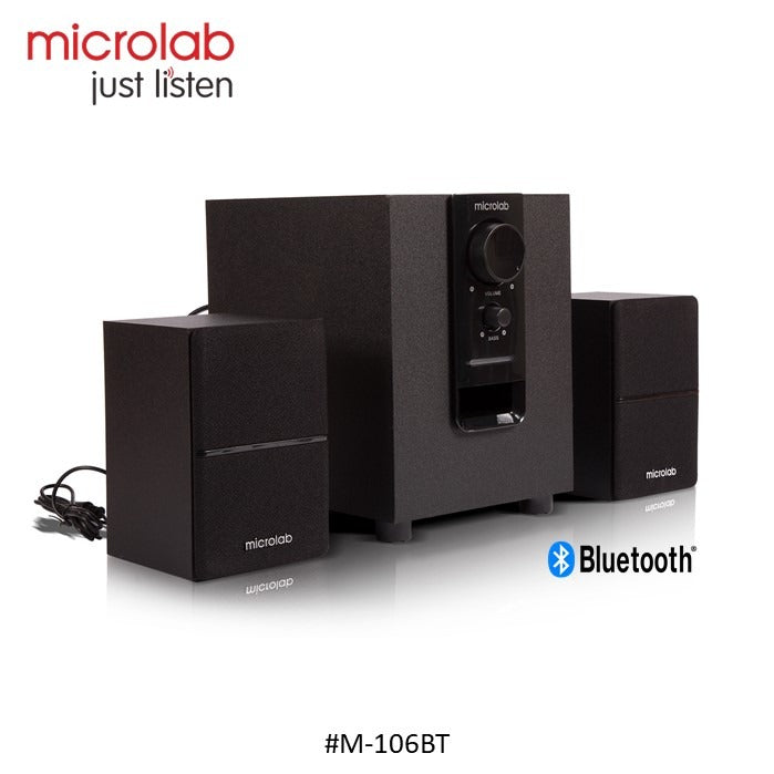 Microlab, M-106Bt Powerful 2.1 Bluetooth Speaker