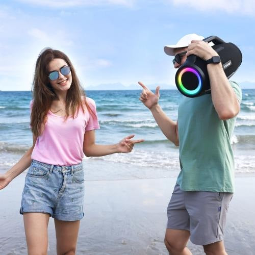 Tronsmart, Bang Max 130W Portable Party Speaker With Built In Power Bank And Customized Led, Up To 24 Hours Playtime 995053
