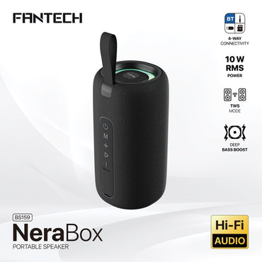 Fantech, Nerabox Bs159 Wireless Speaker Bluetooth 5.4, 10W Rms, Tws Mode, Usb, Aux & Tf Support, Built-In Battery, Available in Different Colors
