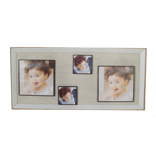 OGO, Real Wood Rectangular Photo Frame with Metallic Back 30x70cm to fit an assortement of pictures for living or bedroom or office decor