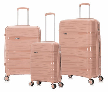 Starlite, Luggage 3 Piece Set Suitcase, Travel Bags, Spinner Hardshell, Lightweight Tsa Lock, Available in Different Colors